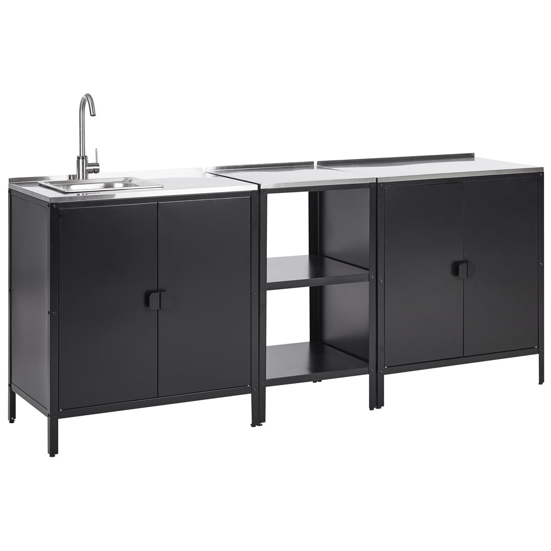 Beliani 210cm 3 Modular Outdoor Kitchen