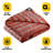 100 X 100, Bricks/Black, Extreme Heavy Duty 20 Mil Tarp Cover, Waterproof, UV Resistant