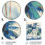 «Blue and Gold Palm Tree Forest In California II» - palmiers et palmiers, art mural-1670095353-1670095358