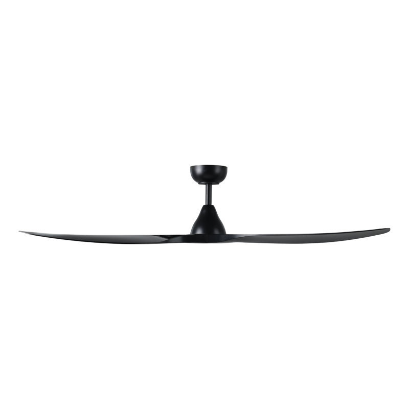 Takoya Ceiling Fan, Black, Black, 52"