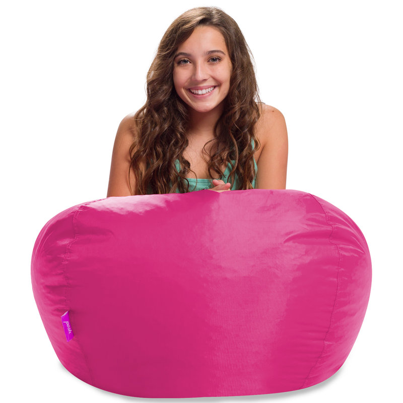 Bean Bag Chair Round Structured Seat for Toddlers and Kids, Comfy Chair for Gaming, Reading, and Watching TV, 100in Round Classic Chair, Multiple Colors and Fabrics