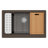 Karran Quartz 34'' X 21-1/4'' Single Bowl Retrofit Farmhouse Apron Front Workstation Kitchen Sink-72385302
