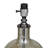 Glass Champagne Table Lamp with Drum Shade