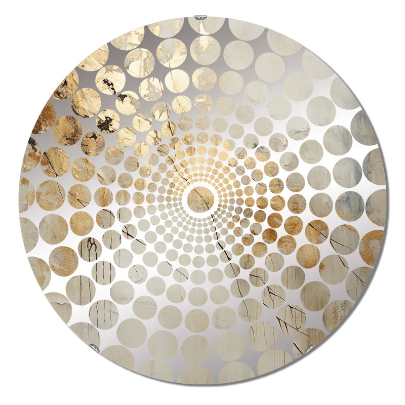 Aleela - Miroir décoratif cercles concentriques, 23,6 po x 23,6 po