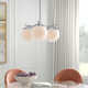 Yearby 3 Light Metal Dimmable Globe Chandelier