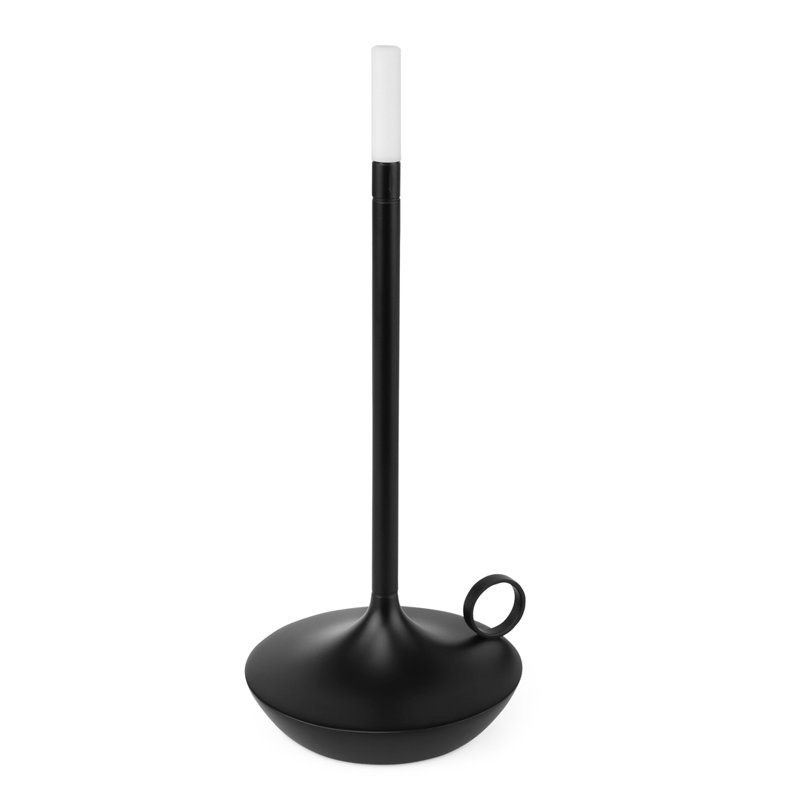 Large Black Cordless Touch Outdoor Table Lamp