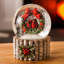 Globe d'eau en forme de couronne et cardinal en polystone
