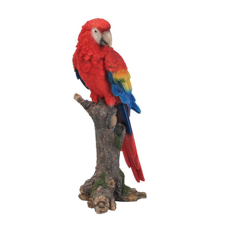 Parrot on Branch Statue