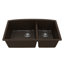 Ensemble d'évier de cuisine à double cuve 60/40 Karran Quartz 32 "X 19-1 / 2"-50597892