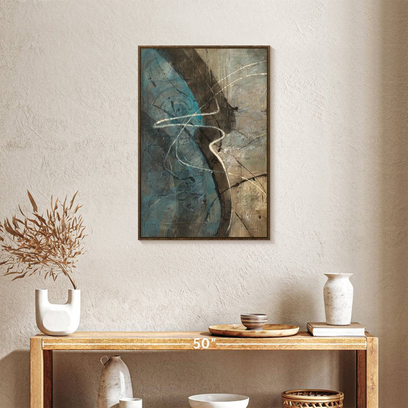 Ripple Effect, Floating Frame Walnut, 21" x 31"
