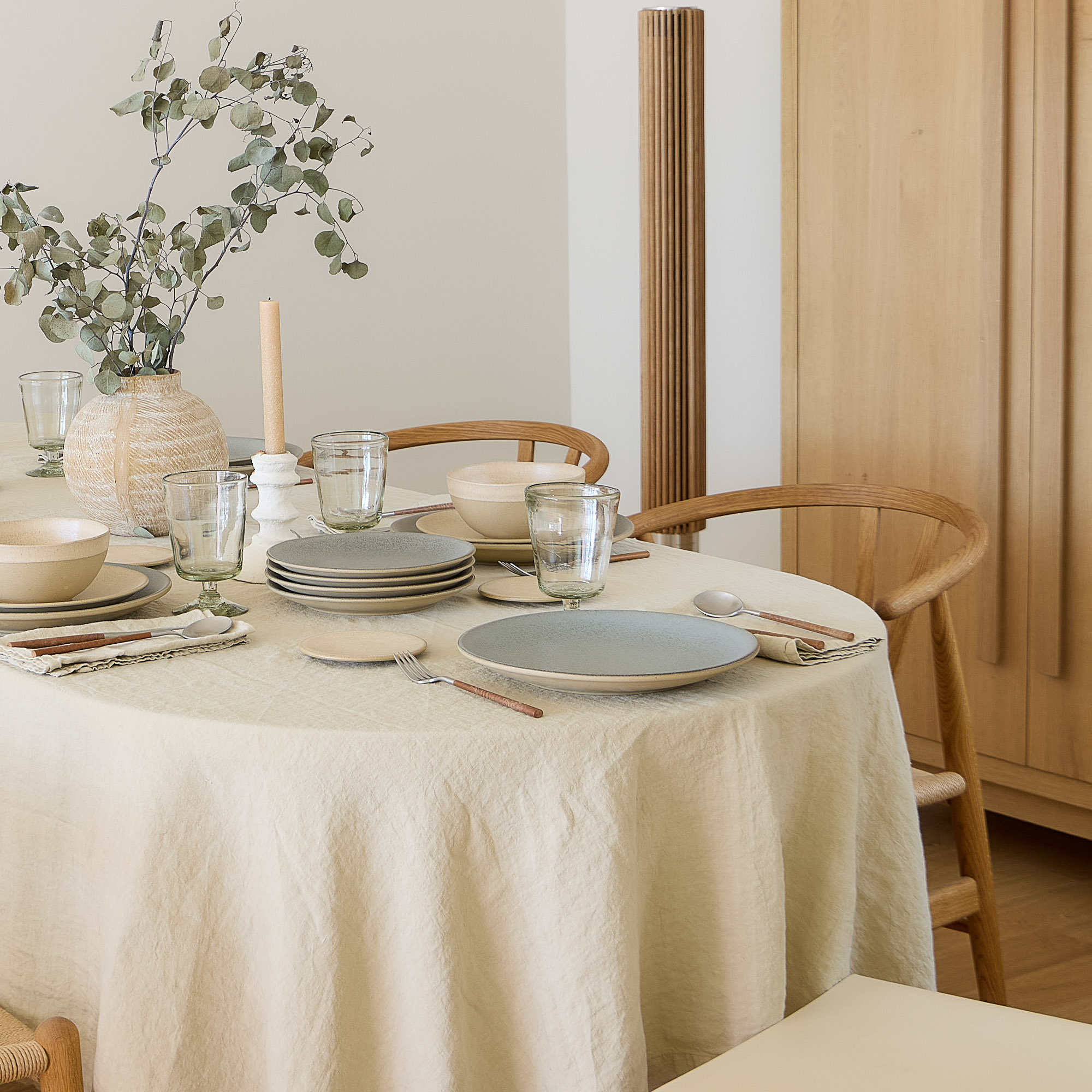 Arenito 10.88'' Eco Gres Amarela Dinner Plate , Set of 6, Sage Green