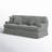 Pike 85" Rolled Arm Slipcovered Sofa with Reversible Cushions-92973087