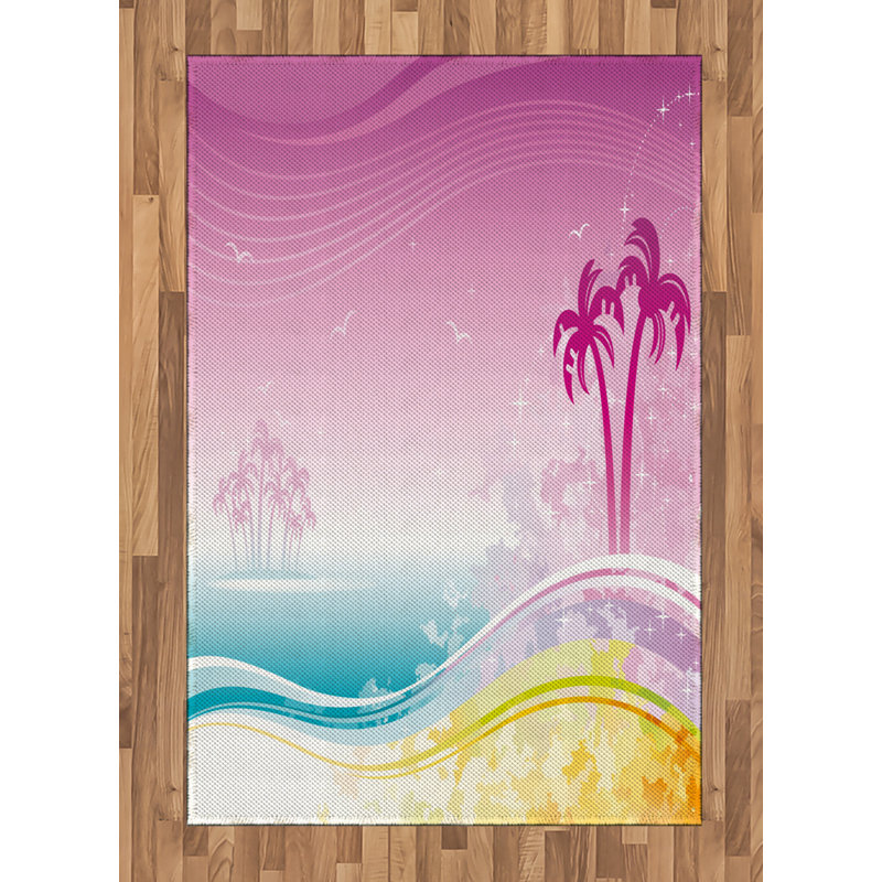 Tapis décoratif Luau, Rectangle— 4 pi x 5 pi 8 po