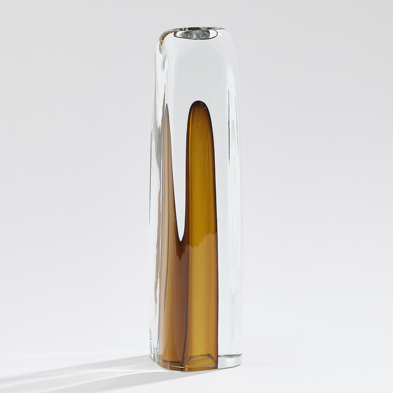 Glass Table Vase, Overall Height-  15.50"