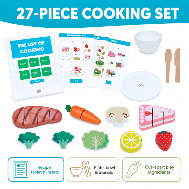 Little Chef Frankfurt Wooden Cutting Play Food
