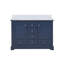 Meuble-lavabo double avec comptoir en quartz