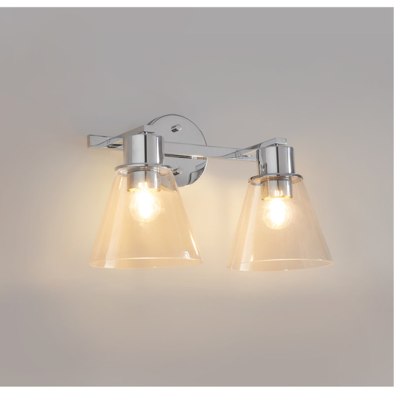 2 - Light LED Vanity Light, Chrome