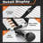 Telescoping Ladder, 12.5 FT Aluminum Button Retraction Extension Ladder With 2 Triangle Stabilizers, Multi-Purpose Ladder With Slow Down Design, 330Lbs Max Capacity For House Daily Life