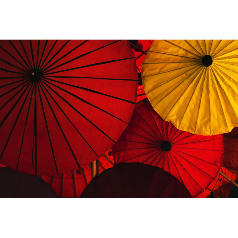 Umbrellas by Anyaberkut - Wrapped Canvas Print, 51cm H x 76cm W