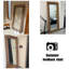 Miroir pleine grandeur rectangulaire en bois massif