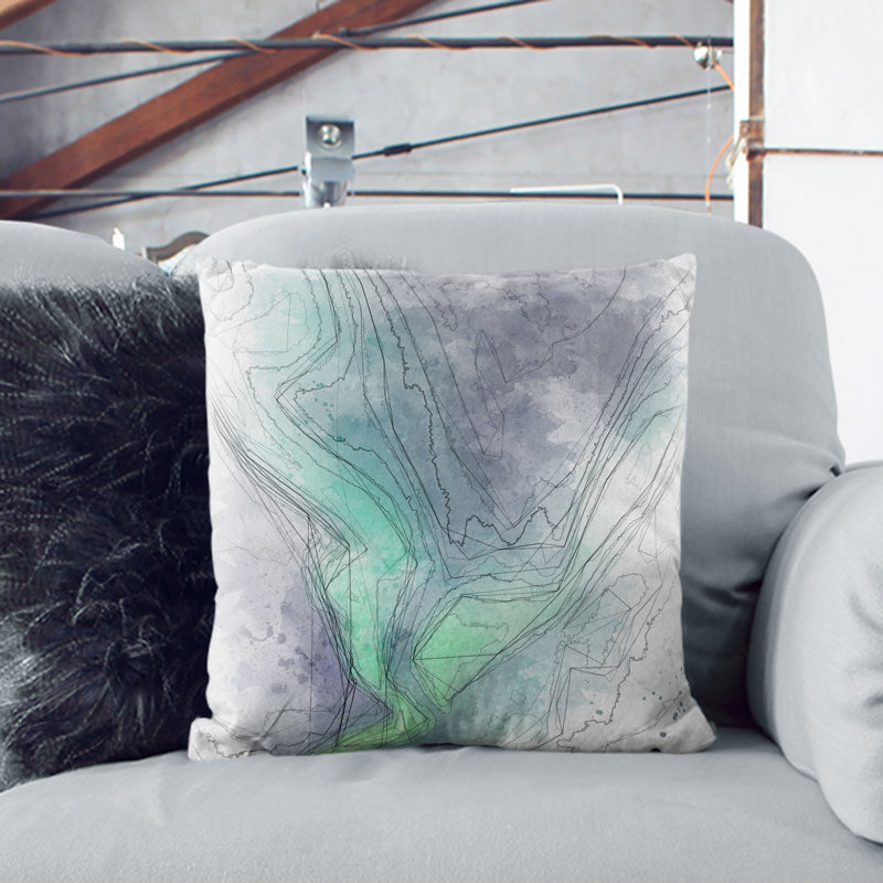 Square Throw Cushion, 40cm H x 40cm W x 15cm D, Black