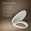 Siège de toilette allongé chauffant avec veilleuse DEL Purewarmth-101377945