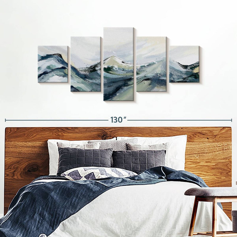 «Abstract Mountain», reproduction d'art sur toile, H 92 po x l 42 po x P 1,25 po