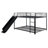 Loft Bed With L-Shape Desk And Wardrobe-1208870774-1208870761