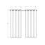 Ensemble de 2 panneaux de rideaux occultants, l 54 po x L 95 po, œillets, argent