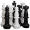 37" Giant Plastic Chess Pieces