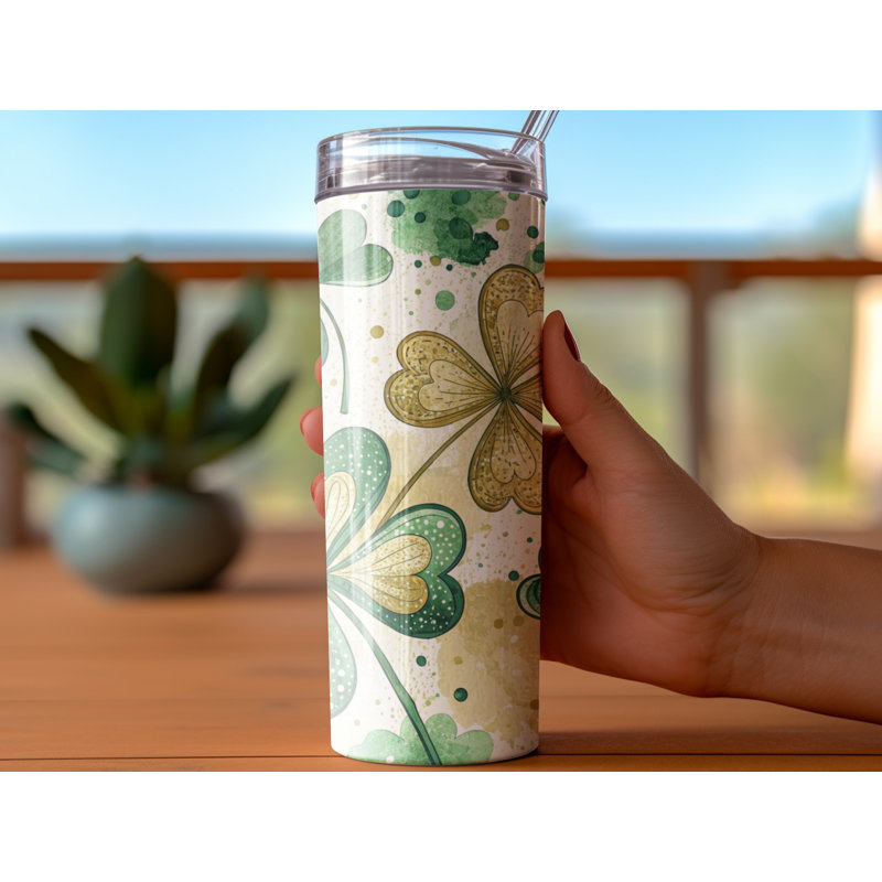 Choose Handmade Tumblers 591ml Vacuum Insulated Stainless Steel (18/8) Travel Tumbler with Straw