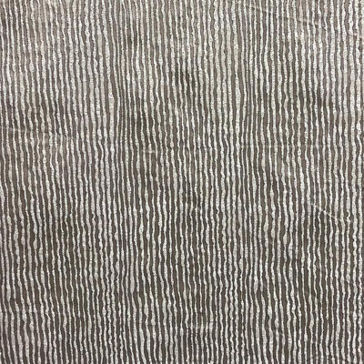 Tissu Elizabeth | Tissu texturé en soie synthétique rayée | Couleur moka