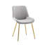 Chaise d'appoint rembourrée en velours Alannah-1678666246