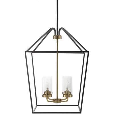 Egon 4 - Light Iron Schoolhouse Chandelier