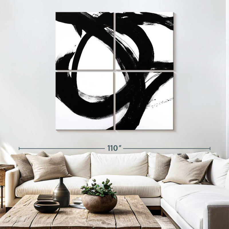 Avery Circular Strokes I, 74" H x 74" W