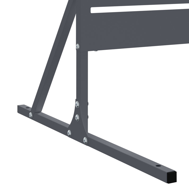 Steel Fence Panel Steel Medium Durable, Anthracite