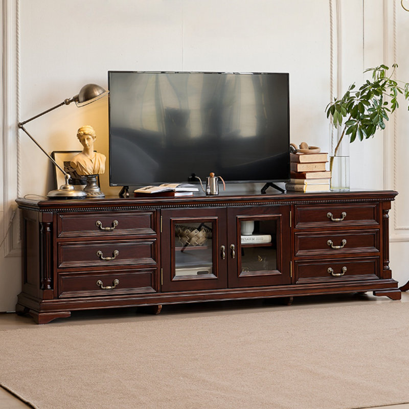 Creative Retro Solid Wood TV Stand