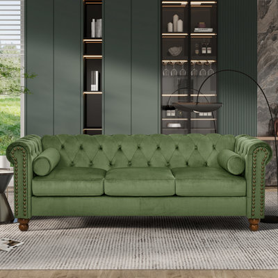 Daeyon 74.5'' Rolled Arms Chesterfield Sofa -  Alcott HillÂ®, F379AC4C1A3D40689FD491C3A6E627AE