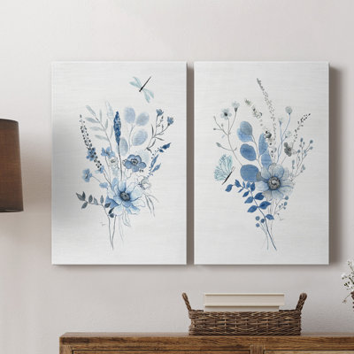 Toile tendue avec châssis I-Premium Indigo Gathering - prêt à accrocher