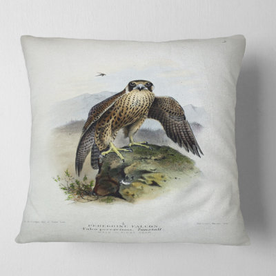 Vintage Bird Life VIII - Traditional Printed Pillow