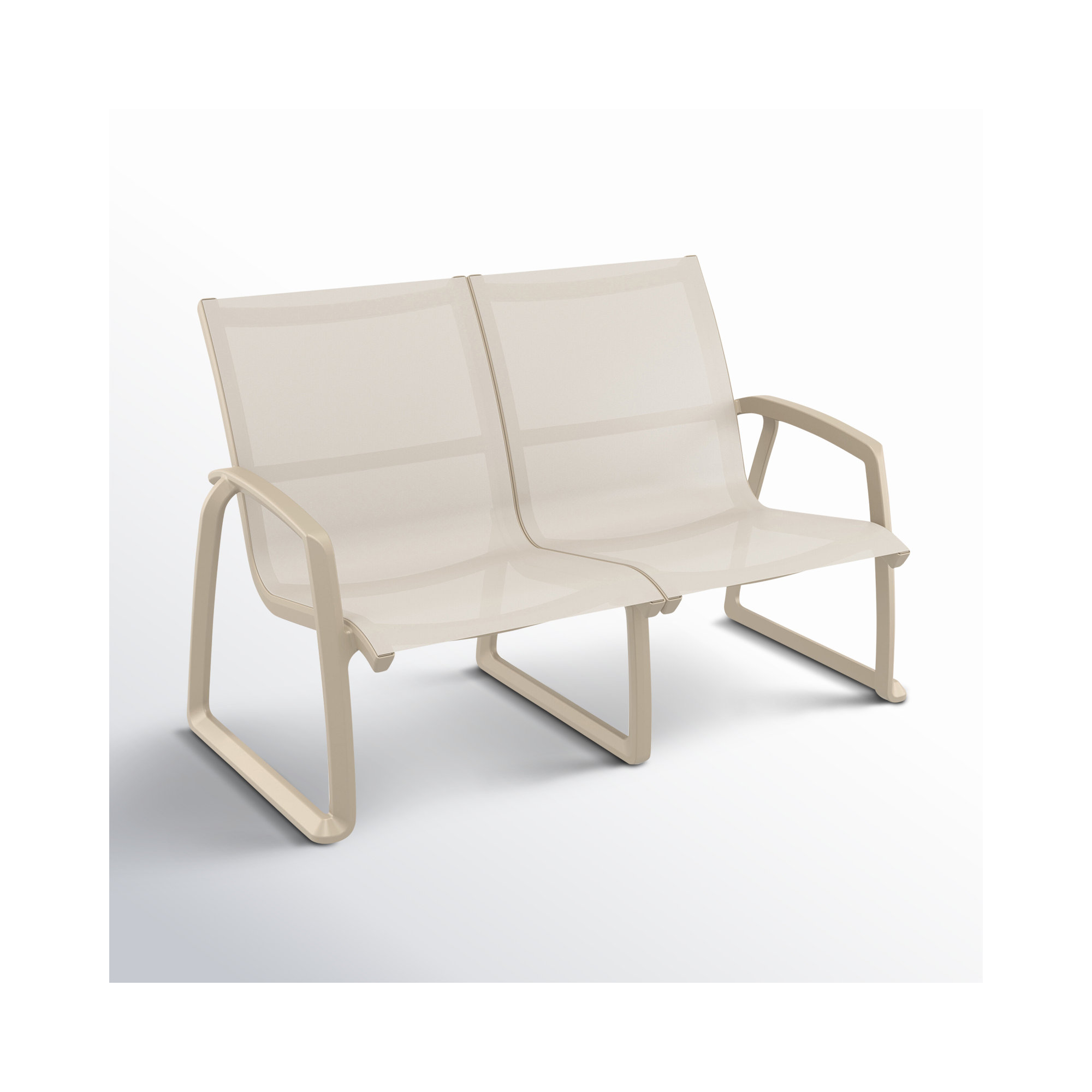 Farrah 53'' Wide Rectangle Loveseat, Taupe