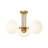 Nathon Glass Semi Flush Mount