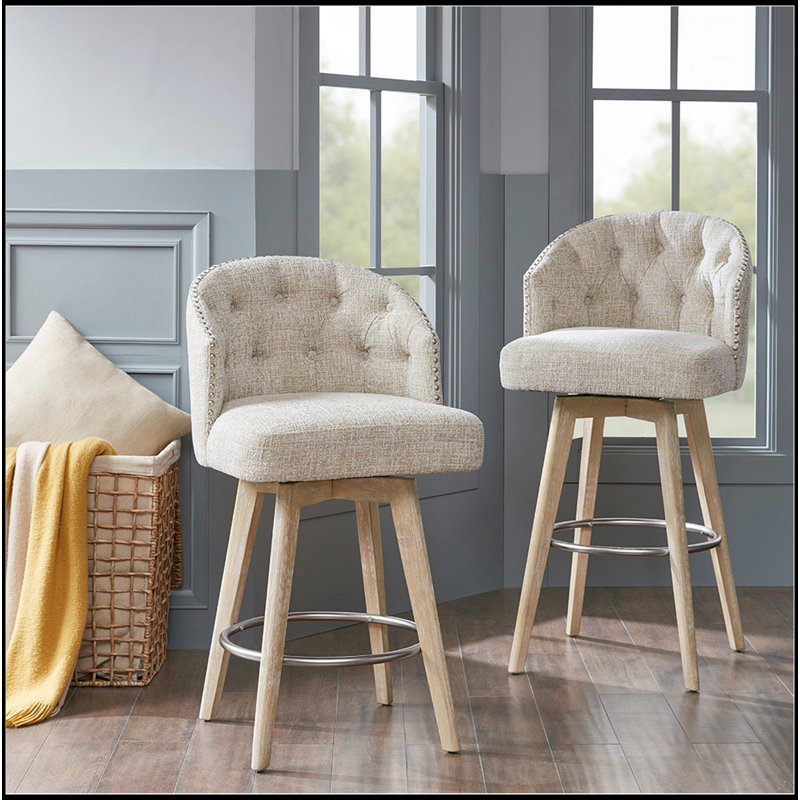 Tabouret de comptoir pivotant rembourré à 360 degrés H 26 po