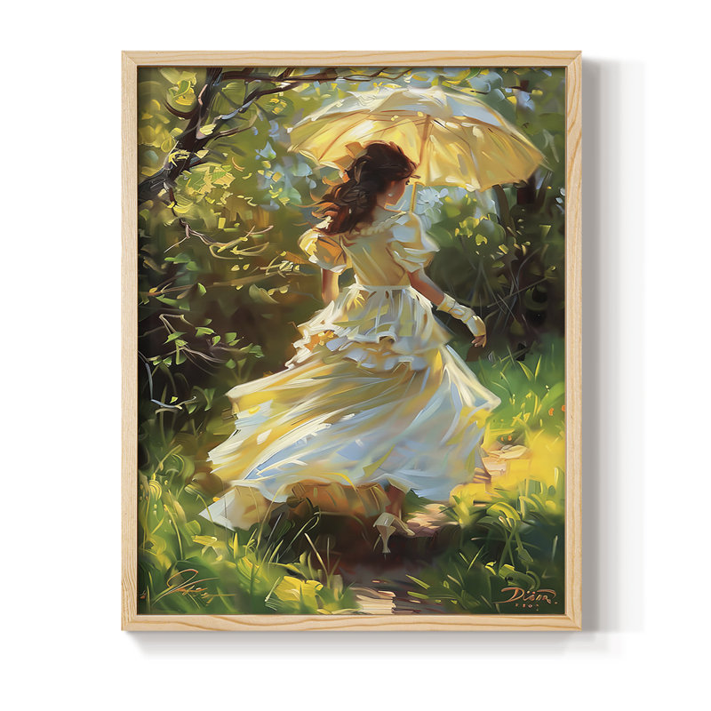 «WOMEN Series DCCCLXIV», reproduction encadrée - bois massif, Naturel, H 21 po x l 17 po
