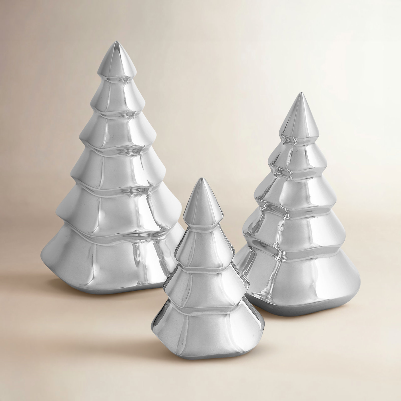 Holiday Gifts 3-Piece Mini Tabletop Tree Set