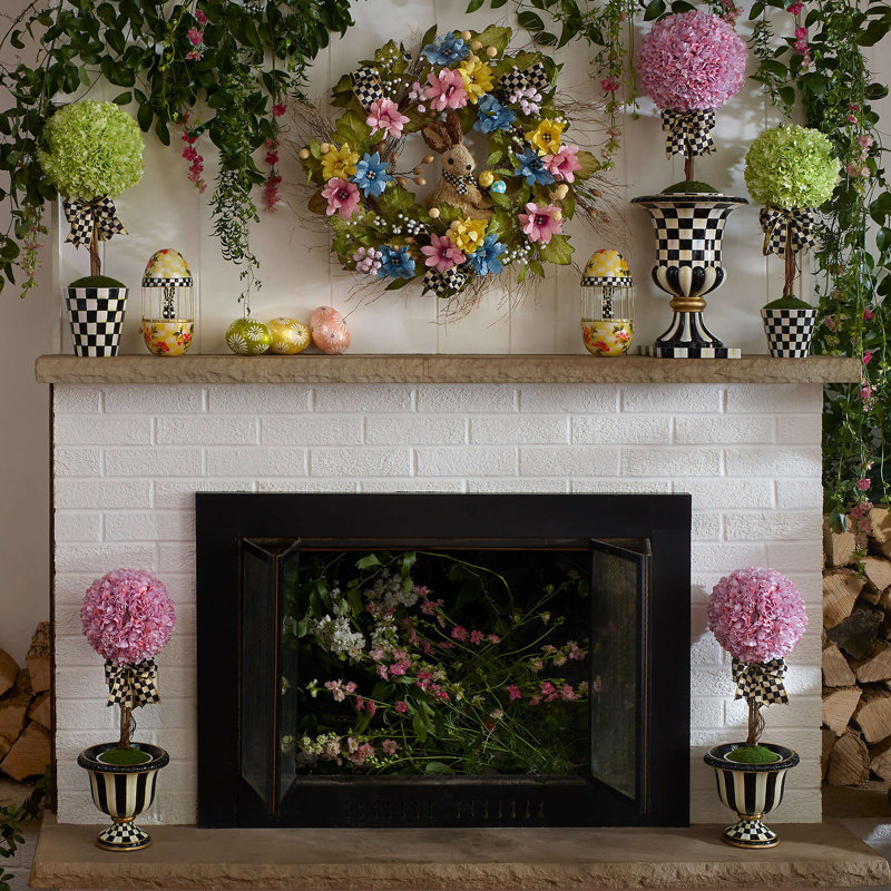 Courtly Stripe Tabletop Urn