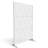Pacifa Series 6 ft. H x 4 ft. W Leave Pattern Metal Privacy Screen With Wider Feet-94329044