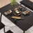 Dining Table Set for 4, Sturdy Wooden Kitchen Table with Chamfer Design and Metal legs, Upholstered Bench-1216015259