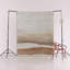Tapis décoratif moderne à motif abstrait dégradé beige et brun-2049846032