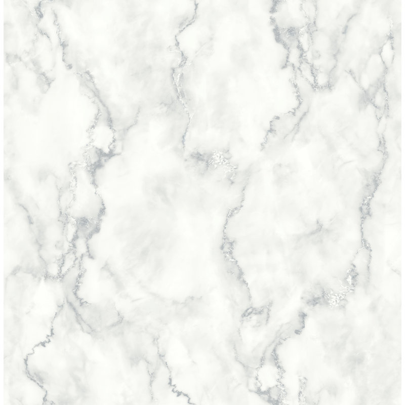 Rouleau de papier peint adhésif l 216 po x l 20,5 po en faux marbre Metson